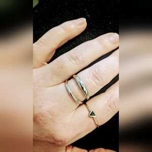 Solid Sterling Silver Ring, Adjustable Size